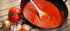 Salsa de tomates casera